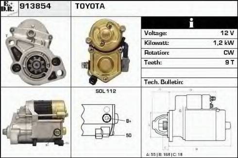 EDR 913854 - Стартер autospares.lv