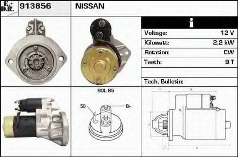 EDR 913856 - Стартер autospares.lv