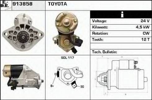 EDR 913858 - Стартер autospares.lv