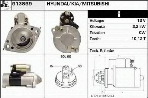 EDR 913869 - Стартер autospares.lv