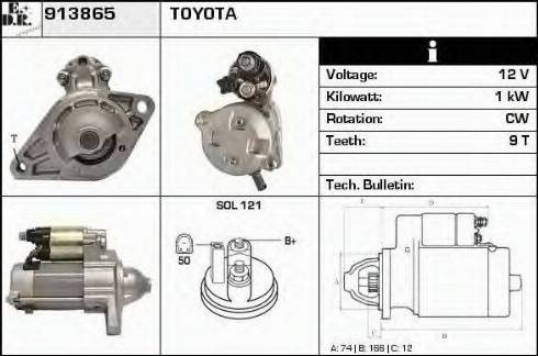 EDR 913865 - Стартер autospares.lv