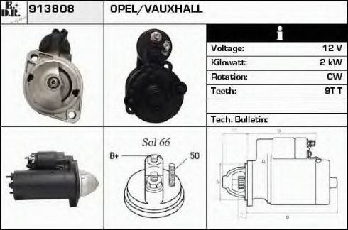 EDR 913808 - Стартер autospares.lv