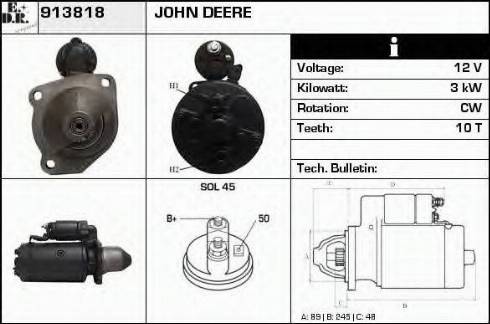 EDR 913818 - Стартер autospares.lv