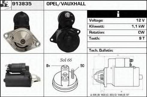 EDR 913835 - Стартер autospares.lv