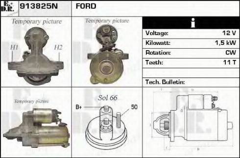 EDR 913825N - Стартер autospares.lv