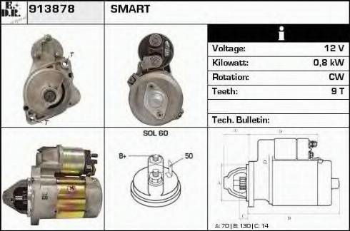 EDR 913878 - Стартер autospares.lv