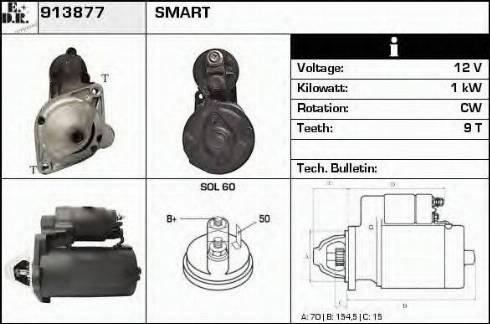 EDR 913877 - Стартер autospares.lv