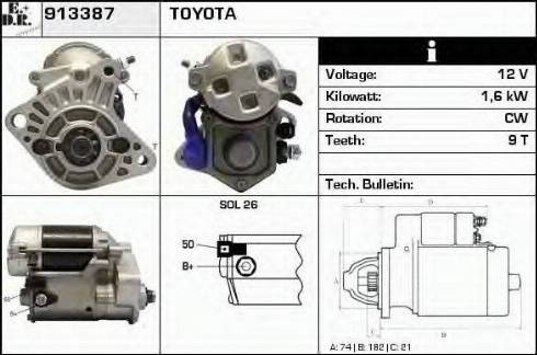 EDR 913387 - Стартер autospares.lv