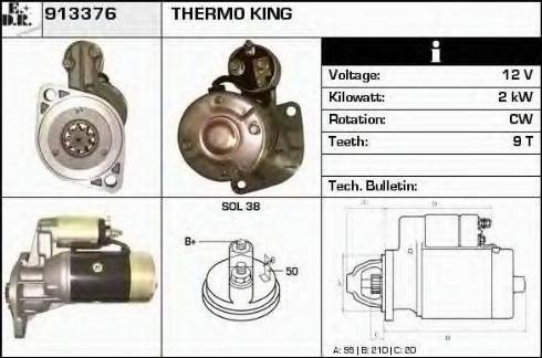 EDR 913376 - Стартер autospares.lv