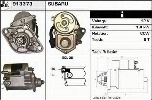 EDR 913373 - Стартер autospares.lv