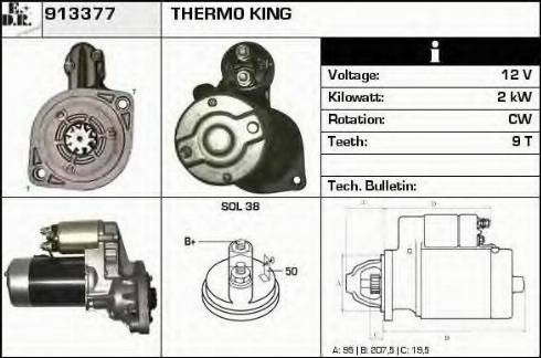 EDR 913377 - Стартер autospares.lv