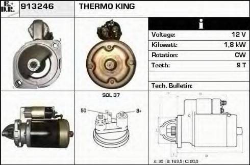 EDR 913246 - Стартер autospares.lv