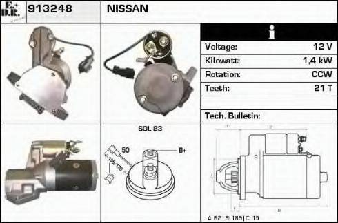 EDR 913248 - Стартер autospares.lv