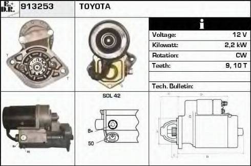 EDR 913253 - Стартер autospares.lv