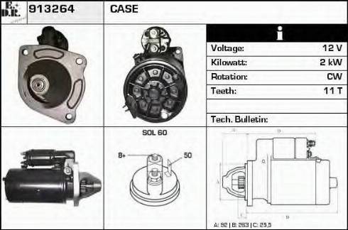 EDR 913264 - Стартер autospares.lv