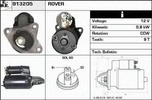 EDR 913205 - Стартер autospares.lv