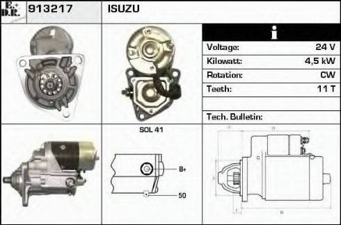 EDR 913217 - Стартер autospares.lv