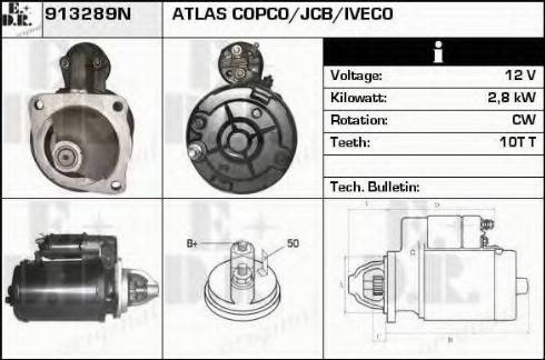 EDR 913289N - Стартер autospares.lv