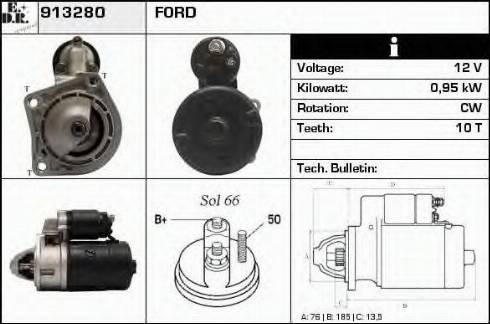 EDR 913280 - Стартер autospares.lv