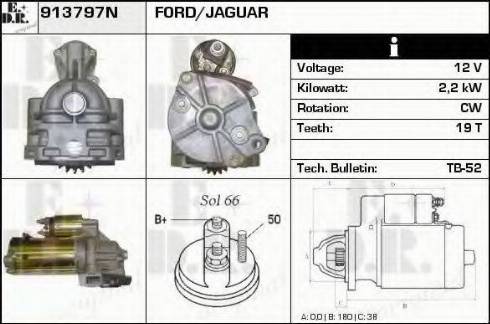 EDR 913797N - Стартер autospares.lv