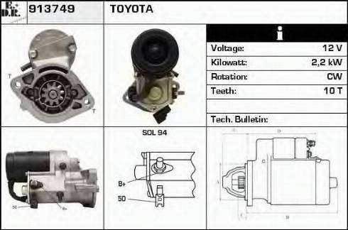 EDR 913749 - Стартер autospares.lv