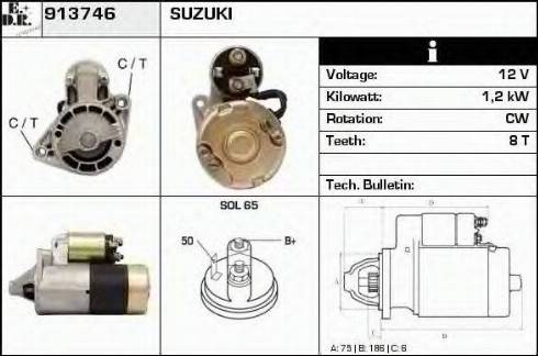 EDR 913746 - Стартер autospares.lv