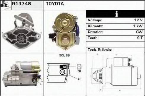 EDR 913748 - Стартер autospares.lv