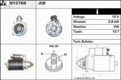 EDR 913769 - Стартер autospares.lv