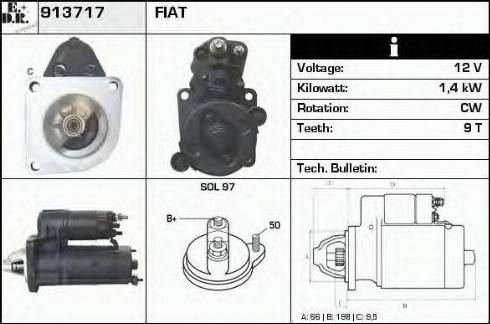 EDR 913717 - Стартер autospares.lv