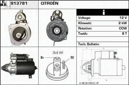 EDR 913781 - Стартер autospares.lv