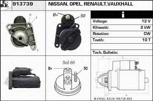 EDR 913739 - Стартер autospares.lv