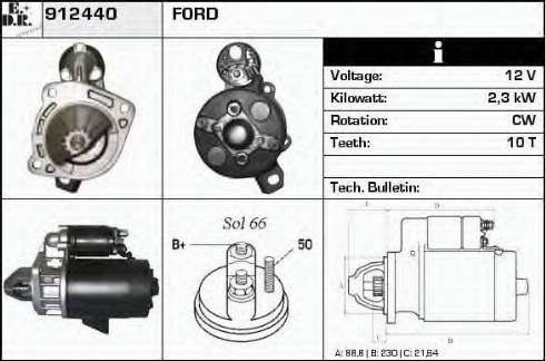 EDR 912440 - Стартер autospares.lv