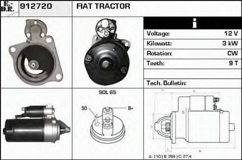 EDR 912720 - Стартер autospares.lv