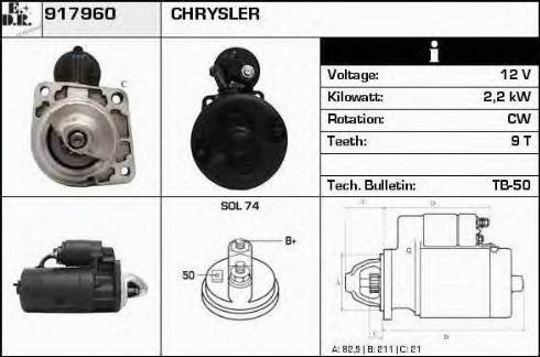 EDR 917960 - Стартер autospares.lv