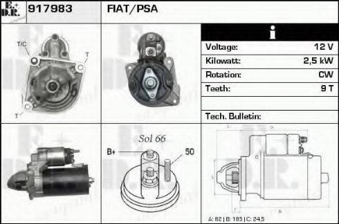 EDR 917983 - Стартер autospares.lv