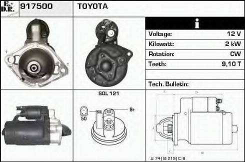 EDR 917500 - Стартер autospares.lv