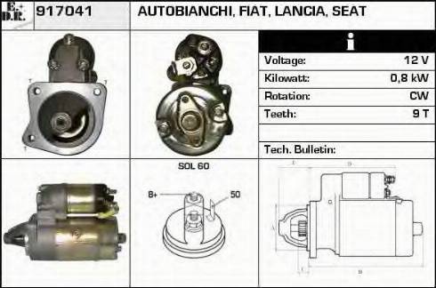 EDR 917041 - Стартер autospares.lv