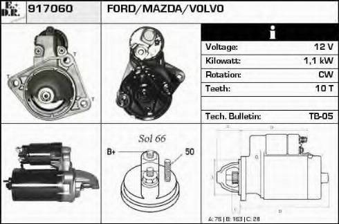 EDR 917060 - Стартер autospares.lv