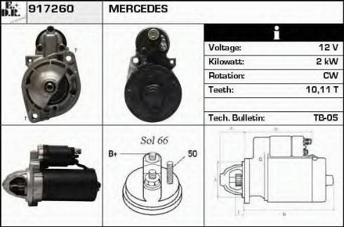 EDR 917260 - Стартер autospares.lv