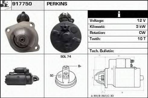 EDR 917750 - Стартер autospares.lv