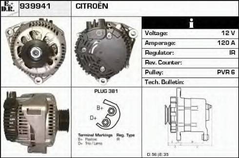 EDR 939941 - Генератор autospares.lv