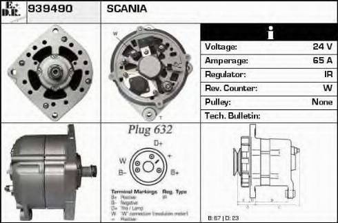 EDR 939490 - Генератор autospares.lv