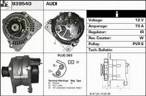 EDR 939540 - Генератор autospares.lv