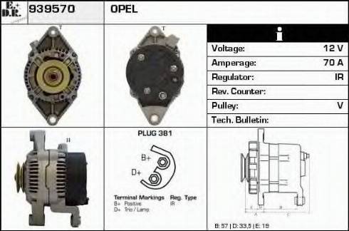 EDR 939570 - Генератор autospares.lv