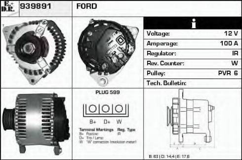 EDR 939891 - Генератор autospares.lv