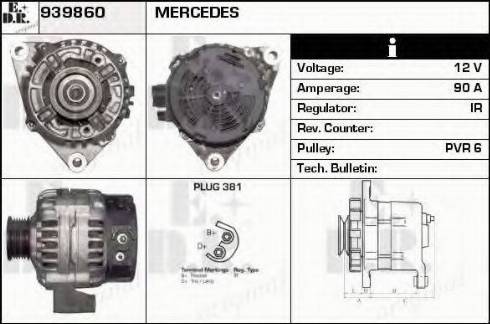 EDR 939860 - Генератор autospares.lv