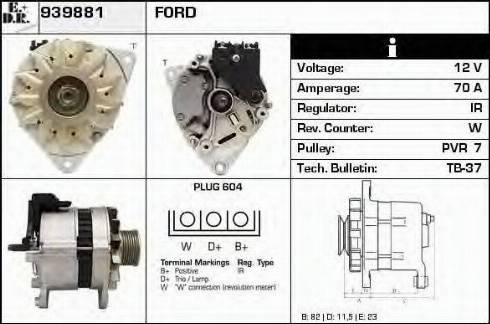 EDR 939881 - Генератор autospares.lv