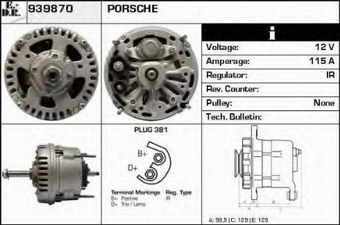 EDR 939870 - Генератор autospares.lv