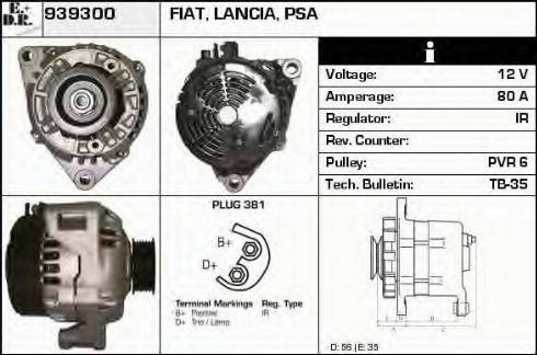 EDR 939300 - Генератор autospares.lv