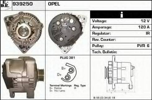 EDR 939250 - Генератор autospares.lv